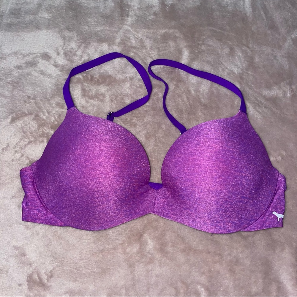 Pink vs push -up bra  size 34C